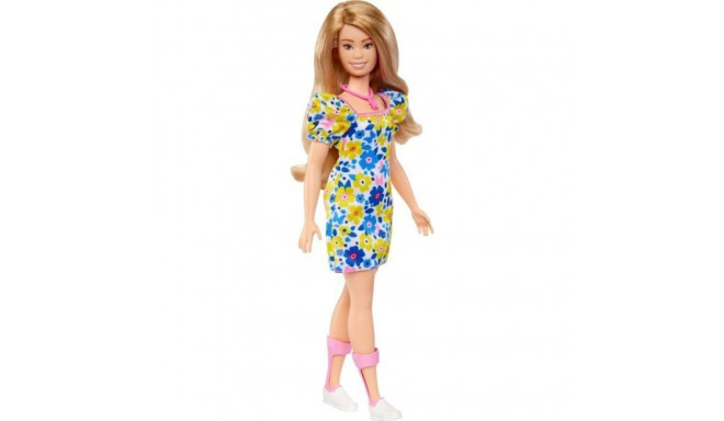 Mattel Fashionistas Barbie Doll with Down Syndrome Wearing Floral Dress FBR37 (HJT05)