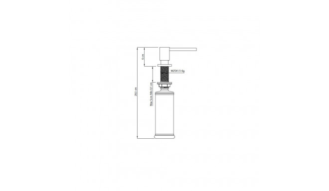 Liquid soap dispenser for washing machine Quadron LILY, F049_PCRC1