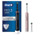 Oral-B Pro 3 hambahari 3900 Duo Kingitus Komplekt 2 tk. Roosa/Must