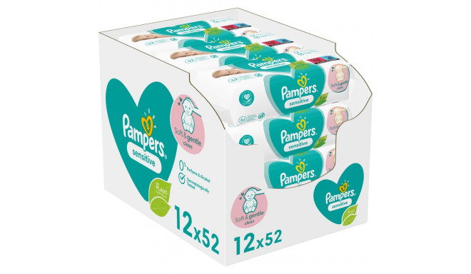 Pampers Sensitive niisked salvrätikud 12x52 tk.