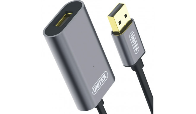 Unitek USB-A - USB-A USB-kaabel 10 m must (Y-272)