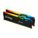 Kingston Fury Beast RGB memory, DDR5, 16 GB, 5600MHz, CL40 (KF556C40BBAK2-16)
