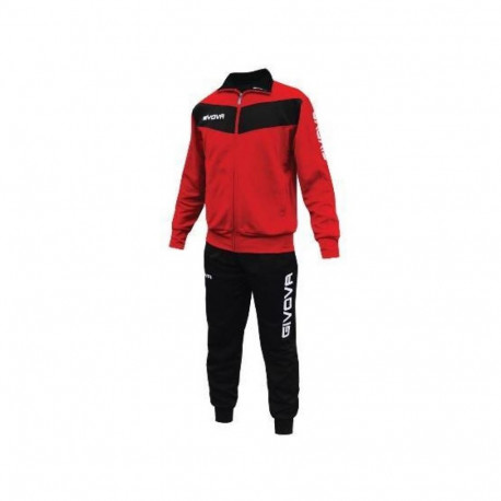 Givova Tuta Visa TR018 1210 Tracksuit Red/Black (XL)