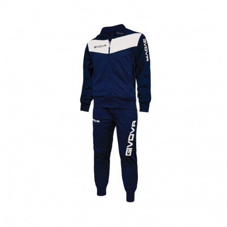Givova Visa tracksuit navy blue and white 0403