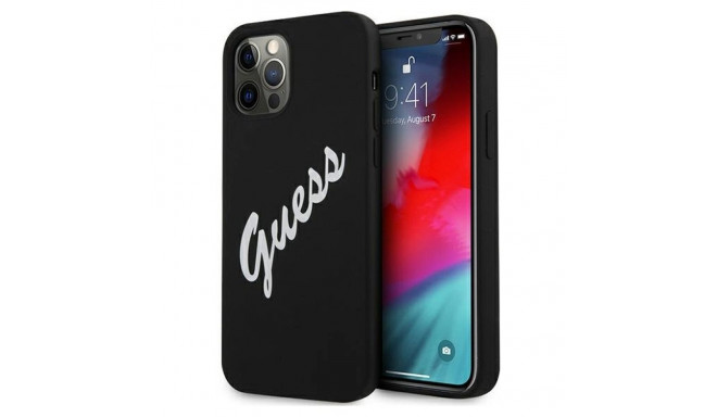 Guess GUHCP12LLSVSBW iPhone 12 Pro Max 6.7" black/white hardcase Silicone Vintage
