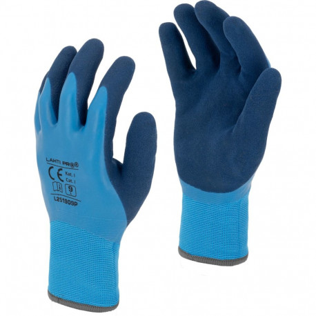 soojendatud sinised kindad l251909p, kaart, "9", ce, lahti