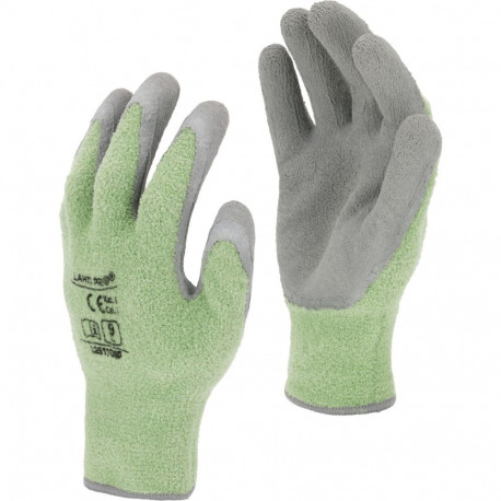 Soojustatud kindad, roheline-hall l251708p, kaart, "8", CE