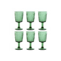 Set of cups Home ESPRIT Green Crystal 285 ml (6 Units)