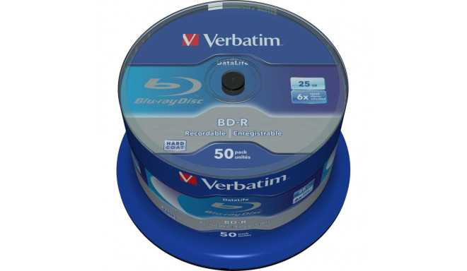 Blu-Ray BD-R Verbatim Datalife 50 Units 25 GB 6x