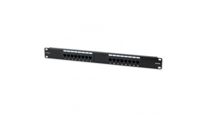 Techly Patch Panel UTP 16 Ports RJ45 Cat.5E I-PP 16-RU-C5ET