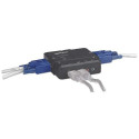 Manhattan KVM Switch Compact 2-Port, 2x USB-A, Cables included, Audio Support, Control 2x computers 