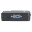 Manhattan KVM Switch Compact 2-Port, 2x USB-A, Cables included, Audio Support, Control 2x computers 