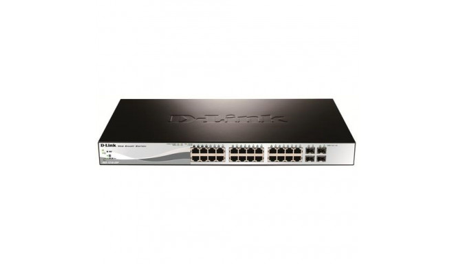 D-Link DGS-1210-28P Managed L2 Gigabit Ethernet (10/100/1000) Power over Ethernet (PoE) 1U