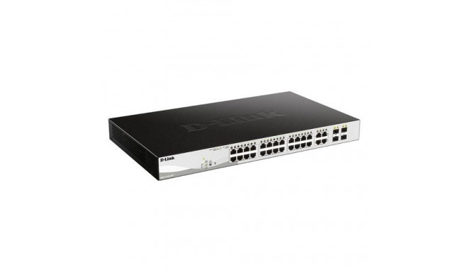 D-Link DGS-1210-24P Managed L2 Gigabit Ethernet (10/100/1000) Power over Ethernet (PoE) Black