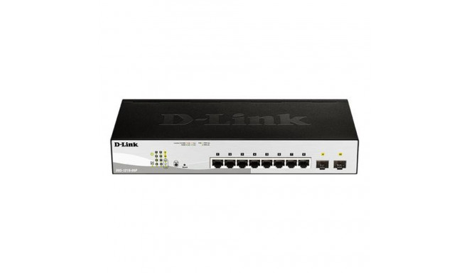 D-Link DGS-1210-08P Managed L2 Gigabit Ethernet (10/100/1000) Power over Ethernet (PoE) Black