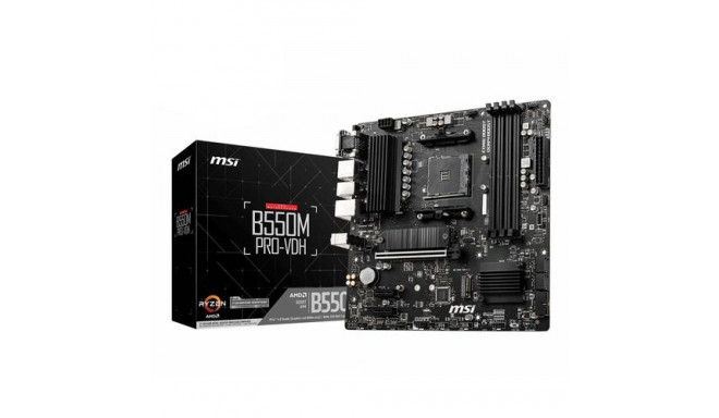 MSI B550M PRO-VDH motherboard AMD B550 Socket AM4 micro ATX