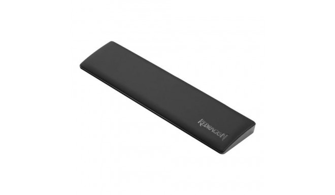 REDRAGON P036 wrist rest Leatherette, Memory foam, Plastic, Rubber, Synthetic Black