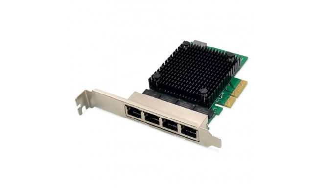 Digitus 4 port 2.5 Gigabit Ethernet network card, RJ45, PCI Express, Realtek chipset