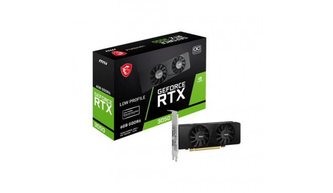 MSI GEFORCE RTX 3050 LP 6G OC graphics card NVIDIA 6 GB GDDR6