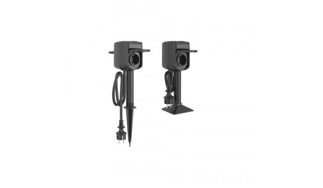 WOOX R6079 socket-outlet Type F Black