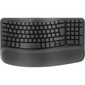 Logitech Wave Keys keyboard Office RF Wireless + Bluetooth QWERTZ German Graphite