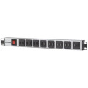 Intellinet 19&quot; Rackmount 16-Port USB-A Power Distribution Unit (CEE 7/7), With Overload Pro