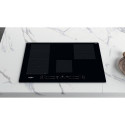 Whirlpool WF S0377 NE/IXL Black Built-in 77 cm Zone induction hob 4 zone(s)