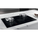 Whirlpool WF S0377 NE/IXL Black Built-in 77 cm Zone induction hob 4 zone(s)