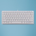 R-Go Tools Ergonomic keyboard R-Go Compact, compact keyboard, flat design, QWERTY (US), wired, white