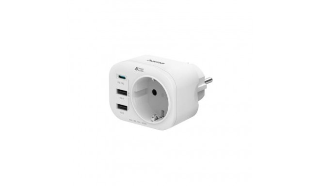 Hama 00223342 power extension 1 AC outlet(s) Indoor White