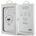 Karl Lagerfeld KLHMP15SHMRSCHH iPhone 15 / 14 / 13 6.1" white/white hardcase Ring Stand Choupette He