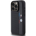 BMW BMHCP15X23PUPVK iPhone 15 Pro Max 6.7" black/black hardcase Perforated Tricolor Line
