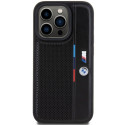 BMW BMHCP15X23PUPVK iPhone 15 Pro Max 6.7" black/black hardcase Perforated Tricolor Line