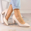 Sergio Leone W SK403C heel pumps, pearl beige (36)