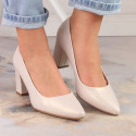 Sergio Leone W SK403C heel pumps, pearl beige (36)