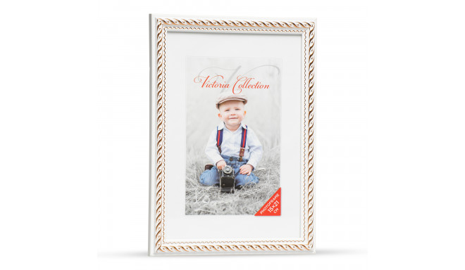 Photo frame Action 4 15x21, white/gold