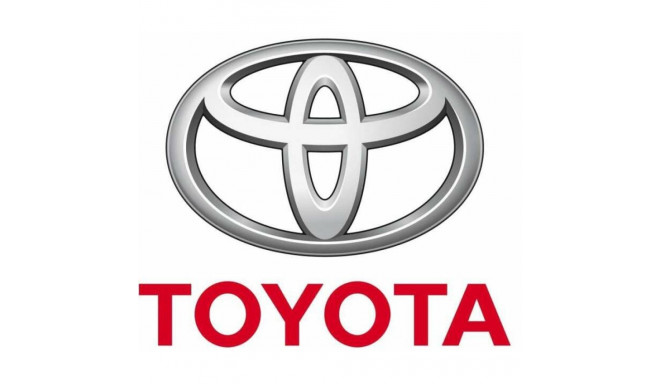 Keyring Toyota with logo, metal.