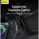 Baseus CCBT-C0G mobile device charger Mobile phone Grey Cigar lighter Fast charging Auto