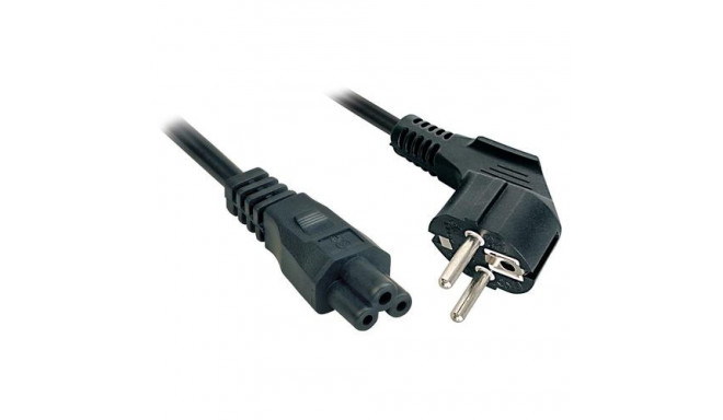 Lindy 5m, CEE 7/7 - IEC 320 C5 Black CEE7/7 C5 coupler