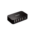 D-Link DUB-H7 USB 2.0 Type-B 480 Mbit/s Black