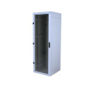 Triton 19&quot; Delta S rack 18U/600x600, glass grey Freestanding rack