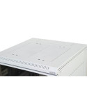 Triton 19&quot; Delta S rack 18U/600x600, glass grey Freestanding rack