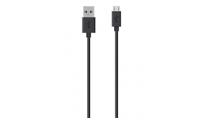 Belkin USB A - Micro-USB, 2m USB cable USB 2.0 Micro-USB B Black