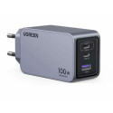 Ugreen Nexode Pro EU 3-Port GaN PD Fast Charger With USB-C Cable Universal Black, Grey AC Fast charg