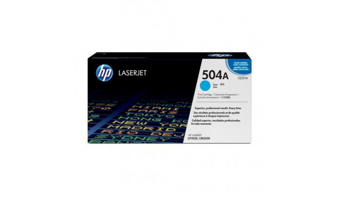 HP 504A Cyan Original LaserJet Toner Cartridge