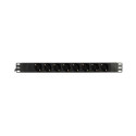 Deltaco GT-8629 power extension 3 m 8 AC outlet(s) Indoor Black