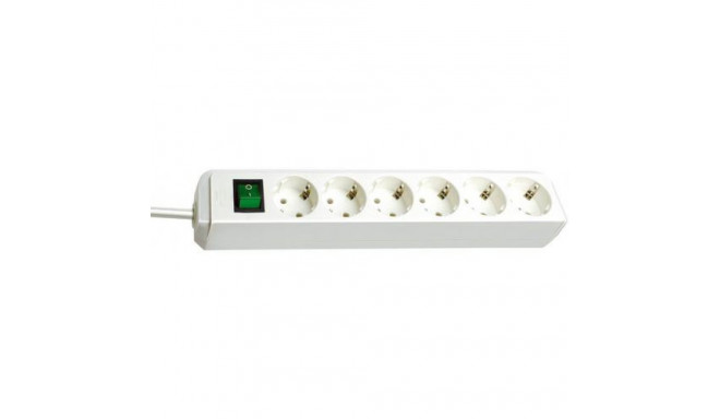 Brennenstuhl Eco power extension 1.5 m 6 AC outlet(s) White