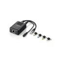 LevelOne Fast Ethernet PoE Splitter, 802.3af PoE, 5-12V DC Output