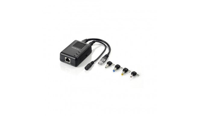 LevelOne Fast Ethernet PoE Splitter, 802.3af PoE, 5-12V DC Output