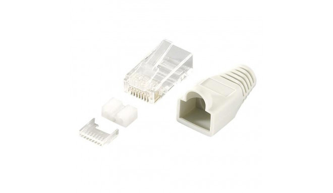 LogiLink MP0021 wire connector RJ45 Grey, Transparent